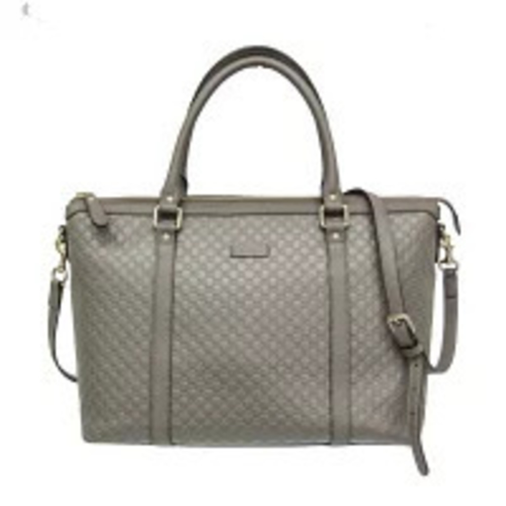 Gucci Microguccissima Leather 2Way Shoulder Bag Gray
